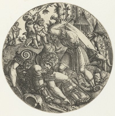 David and Goliath by Monogrammist AC