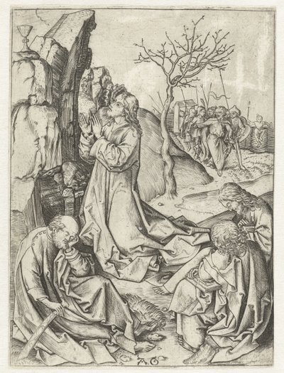 Christ on the Mount of Olives by Monogrammist AG