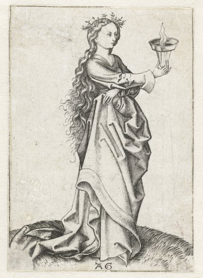 The Third Wise Virgin by Monogrammist AG