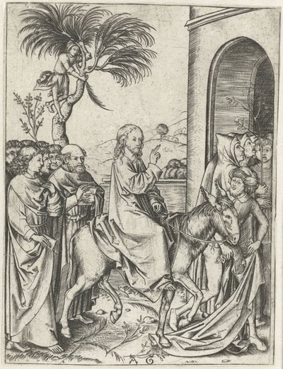 Entry of Christ into Jerusalem by Monogrammist AG