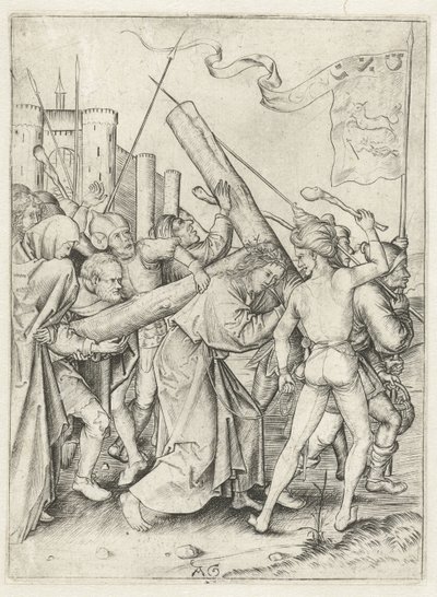 Carrying of the Cross (Passion Story) by Monogrammist AG