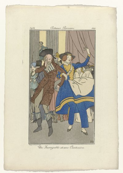 Journal des Dames et des Modes, Costumes Parisiens, 1914, No. 144: An Incredible and a Cantiniere by Monogrammist BMB