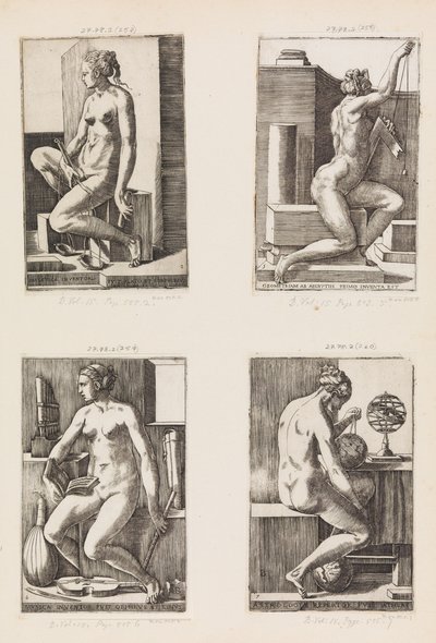 Astronomy, from The Seven Liberal Arts, plate 7 by Monogrammist B