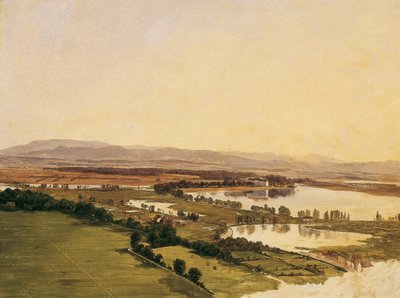 Landscape with Inzersdorf Castle (towards the Anninger) by Monogrammist J.P.