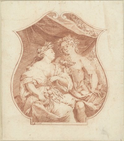Bacchus and Ceres by Monogrammist KG