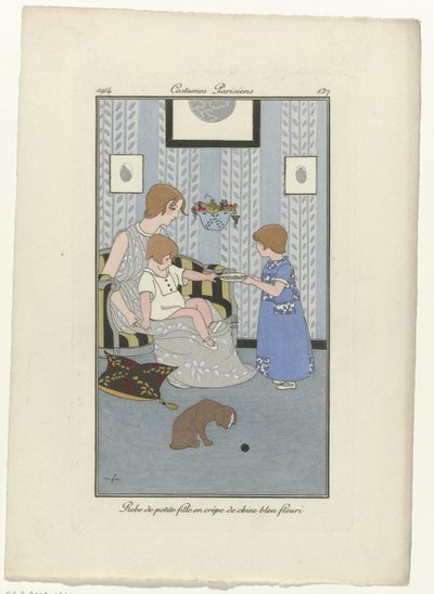 Journal des Dames et des Modes, Costumes Parisiens, 1914, No. 137: Little Girl