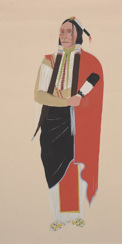 Comanche Chief by Monroe Tsatoke