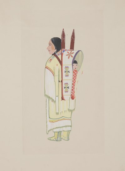 Kiowa Squaw, c.1934 by Monroe Tsatoke