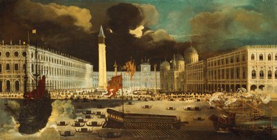 A Capriccio of San Marco from the Bacino on Ascension Day by Monsu Desiderio