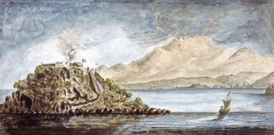 The Martinique. View of Fort Francais, c.1810-1815 by Moreau de Jones