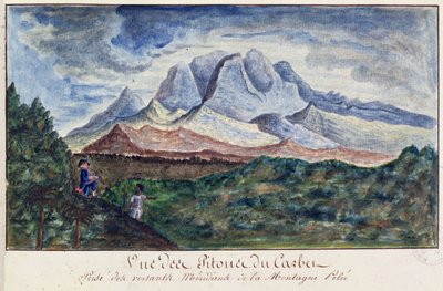 View of the Pitons du Carbet from Mount Pelee, Martinique, c.1815 by Moreau de Jones