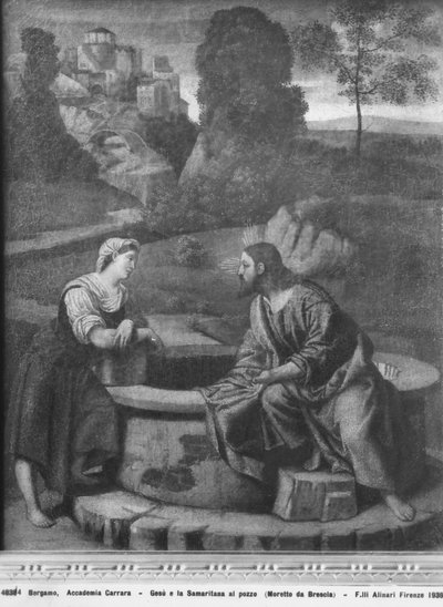 Christ and the Samaritan at the Well by Moretto da Brescia