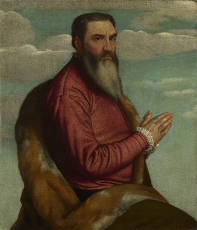 Praying Man with a Long Beard, c. 1545 by Moretto da Brescia