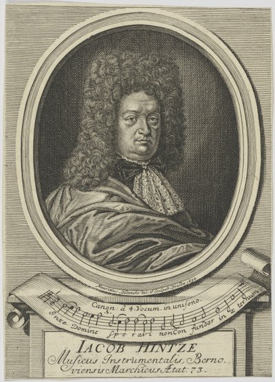Portrait of Jacob Hintze by Moritz Bodenehr