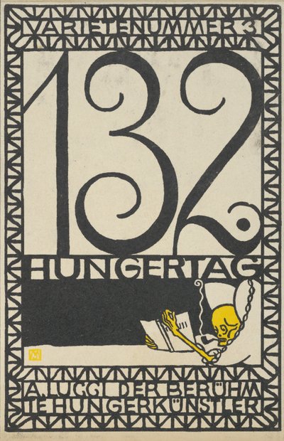 Variety Act 3: 132nd Day of Fasting, A. Lucci the Famous Hunger Artist by Moritz Jung