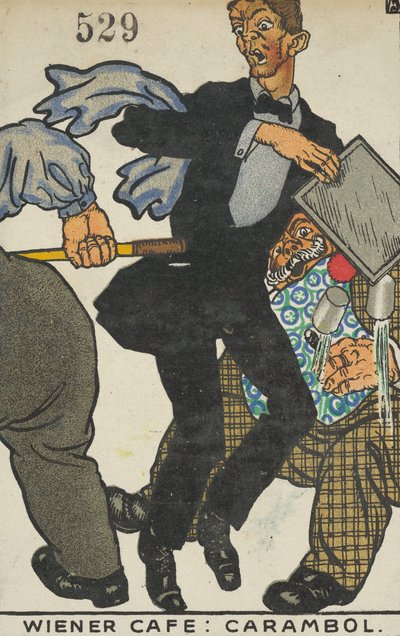 Viennese Café: Carambole, 1911 by Moritz Jung