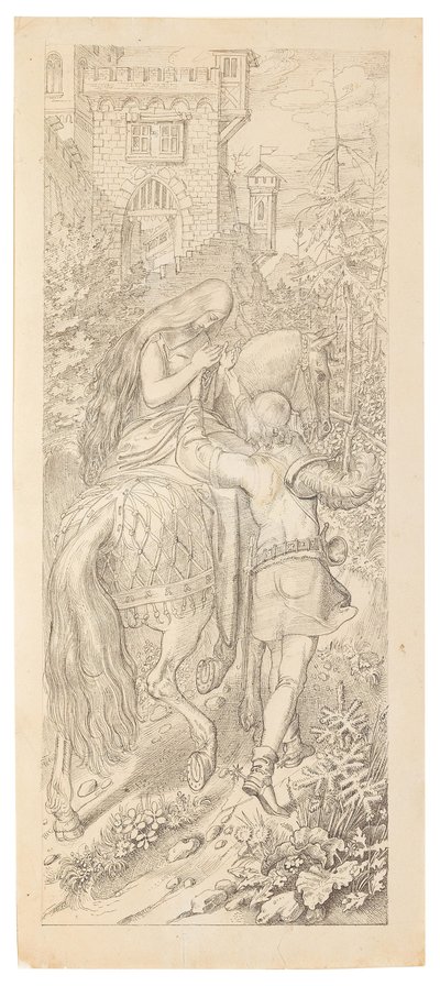 A scene from the fairy tale The seven Ravens and their faithful Sister, 1830-1831 by Moritz Ludwig von Schwind