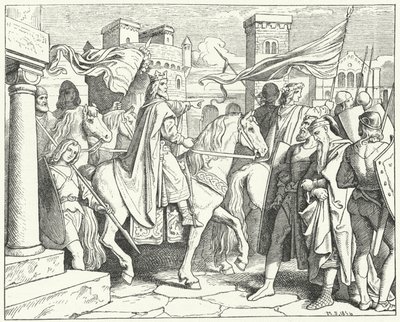 Charlemagne Entering Pavia, 774 by Moritz Ludwig von Schwind