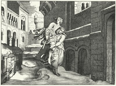 Einhard and Emma by Moritz Ludwig von Schwind