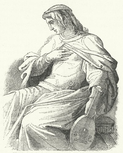 Wolfram von Eschenbach, German Knight and Poet by Moritz Ludwig von Schwind