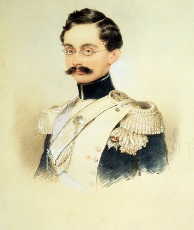 Portrait of Adolphe I, Duke of Nassau, Grand Duke of Luxembourg (1817-1905) by Moritz Michael Daffinger
