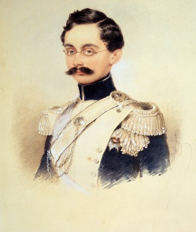 Portrait of Adolphe I, Duke of Nassau, Grand Duke of Luxembourg by Moritz Michael Daffinger