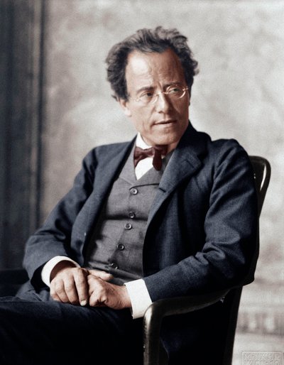 Gustav Mahler at the Vienna Opera House by Moritz Nähr