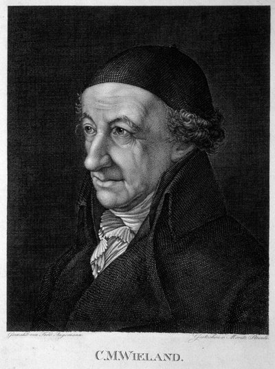 Portrait of the Poet and Writer Christoph Martin Wieland, 19th Century by Moritz Steinla