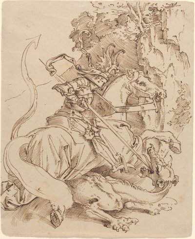 Saint George and the Dragon by Moritz Ludwig von Schwind