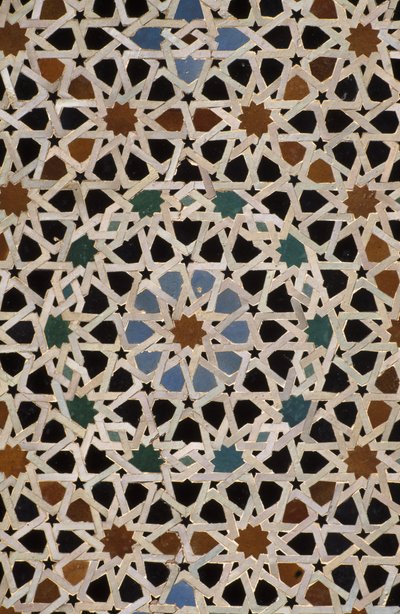 Bou Inania Madrasa, zellij tilework by Moroccan School
