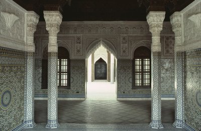 Interior view of the Kasbah of Thamiel Glaoui by Moroccan School