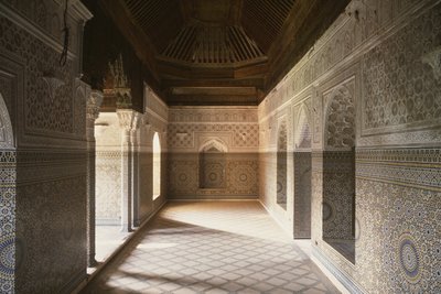 Interior view of the Kasbah of Thamiel Glaoui by Moroccan School
