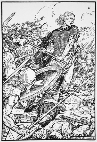 Alfred the Great at the Battle of Ashdown, 871 by Morris Meredith Williams