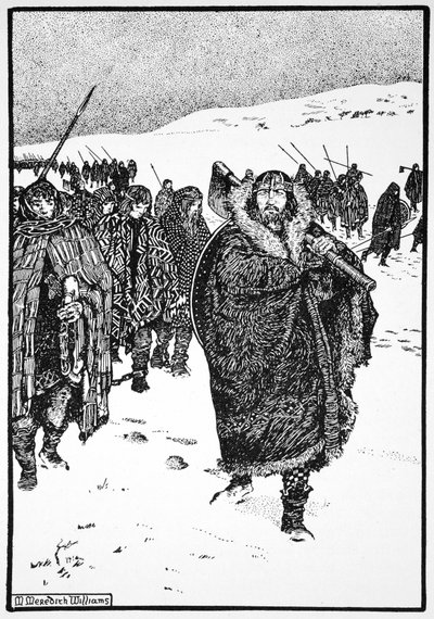 Murtough on his Journey with the King of Munster in Fetters by Morris Meredith Williams