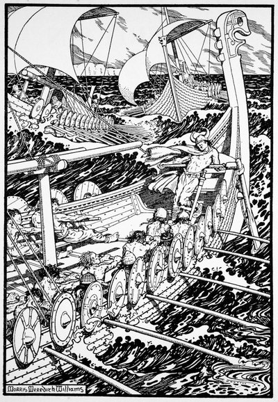 The Coming of the Northmen, 1913 by Morris Meredith Williams