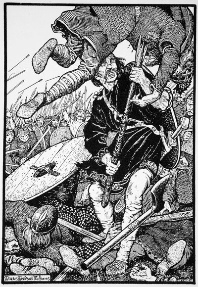 Thorolf Slays Earl Hring at Brunanburgh by Morris Meredith Williams