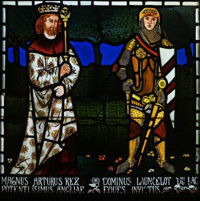 King Arthur and Sir Lancelot by Morris and Co.
