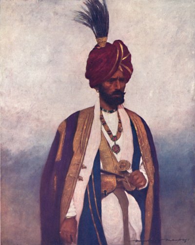 A Soldier of His Highness Dogra Sowar, 1903 by Mortimer L Menpes