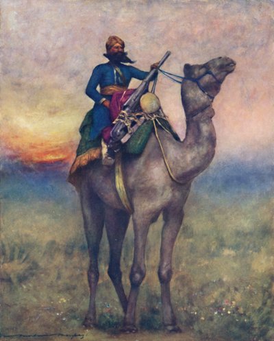 A Swivel-Gun Bearer from Rajputana, 1903 by Mortimer L Menpes