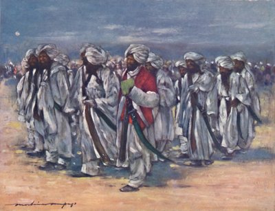 Baluch Chiefs on Durbar Day, 1903 by Mortimer L Menpes