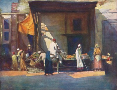 Fruit Stall by Mortimer L Menpes