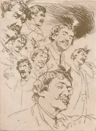 Portrait Study by Mortimer L Menpes
