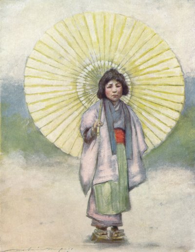The Child and the Umbrella by Mortimer L Menpes