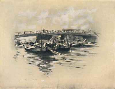 The Ogara River at Tokio by Mortimer L Menpes