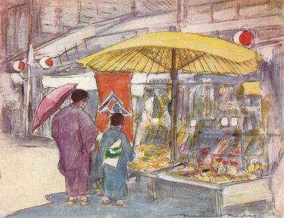 The Stall by the Bridge by Mortimer Ludington Menpes