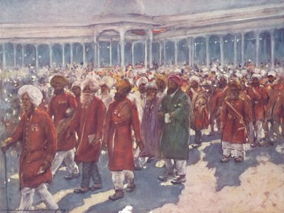 Veterans of the Mutiny on the Great Day, 1903 by Mortimer L Menpes