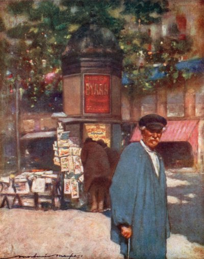 A Kiosk on the Boulevard by Mortimer Ludington Menpes