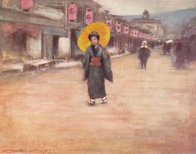 A Street in Kyoto by Mortimer Ludington Menpes