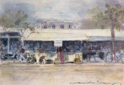 Booth at the Neuilly Fete by Mortimer Ludington Menpes