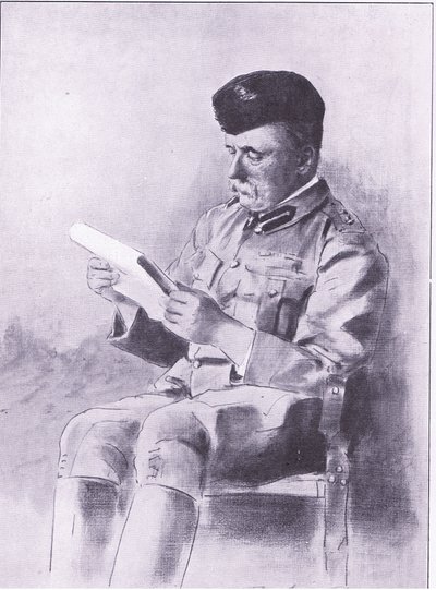 Colonel French (illustration from After Pretoria: The Guerilla War, 1902) by Mortimer Ludington Menpes